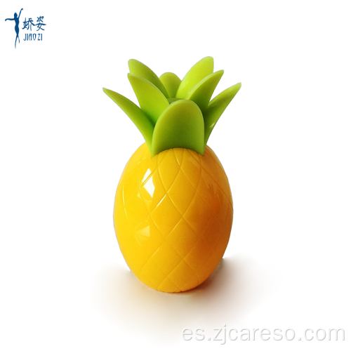 Tarro de crema de piña con forma de fruta para niños